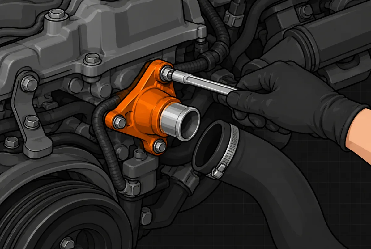 Schlauch ab, Gehäuse öffnen